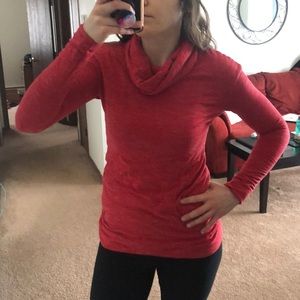 Red Merona long sleeve with loose collar